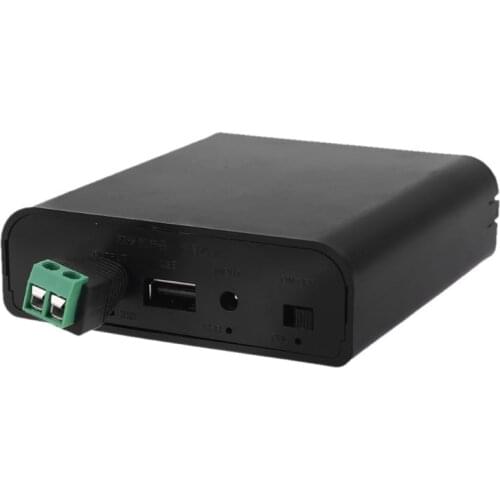 USB DC 8V-24V Output 4x 18650 Batteries DIY Power Bank for Cellphone Router LED