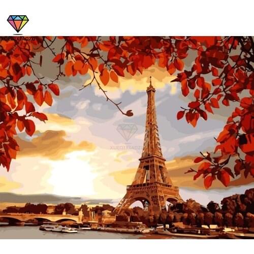 XUEQIXIAOZU Full Round Iron tower Diamond drawing Diamond embroidery 5D DIY Diamond setting Musk painting gift 2020 New