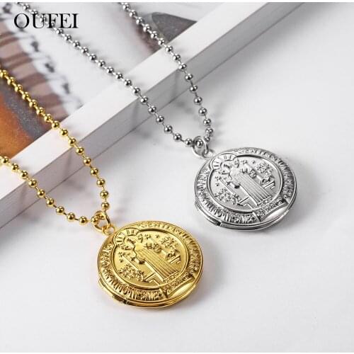 OUFEI Stainless Steel Jewelry For Woman Vogue 2019 Photo Frame Necklace Jewelry Accessories Offers With Free Shipping