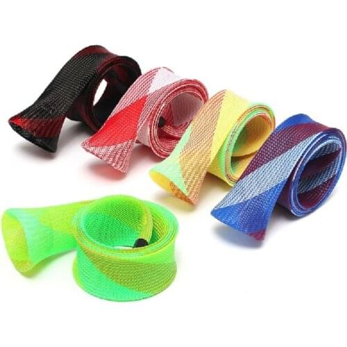 1.6m DIY Stick Jacket Casting Fishing Rod Braided Mesh Wrap Casting Fishing Rod Sleeve Pole Glove Cover Protector 30mm