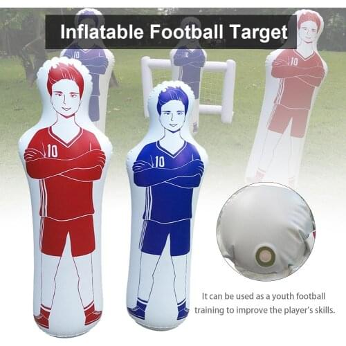1.60m Adult Inflatable Football Training Goal Keeper Tumbler Air Soccer Train Dummy Tool PVC Inflatable Tumbler Wall