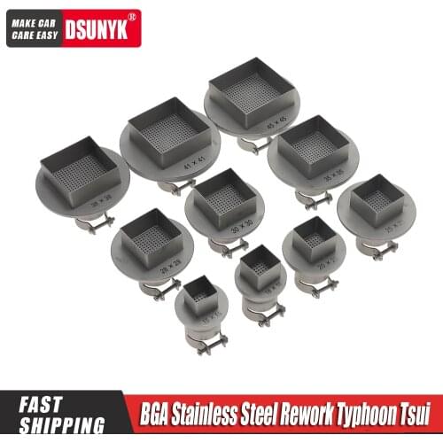 1pcs BGA Nozzle SMD Hot air gun nozzle For SAIKE YIHUA GORDAK 850 852D 952D 909D 853D 862D general hot air desoldering station