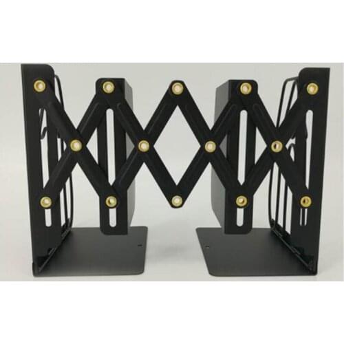 1PC Creative Metal Adjustable Reading Book Bookends Stand Holder Bookshelf Stretchable Document Magazine Organizer Holder