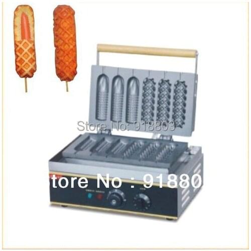 220v Electric Corn Wafle Dog Maker Machine