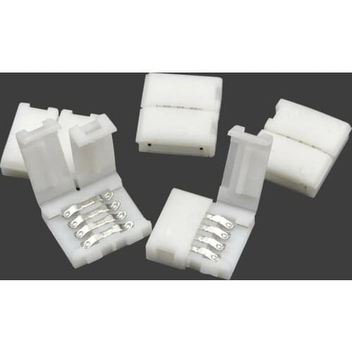 2835/5050 RGB Str Strip Light Connector 10pcs 4 Pin 8mm 10mm Solderless PCB Strips Tape, Easy Connector Loop For 5050/2835 RGB