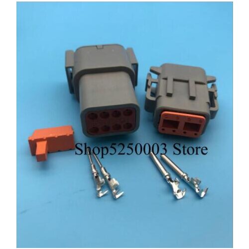 8 Pin Waterproof Automotive Connectors DTM Wire Connector With Pins DTM06-8S DTM04-8P/ATM04-8P