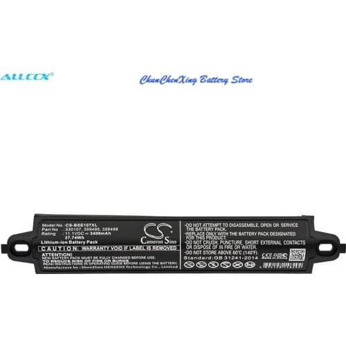 Cameron Sino 3400mAh Battery for BOSE 404600, Soundlink, Soundlink 2, SoundLink 3, Soundlink II, SoundTouch 20