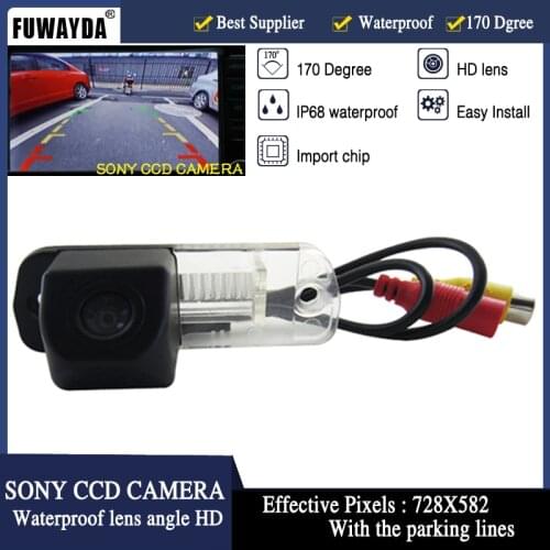 FUWAYDA CCD Car Rear View Reverse Backup Camera for Mercedes Benz C-Class W203 E-Class W211 CLS-Class 300 W219 R350 R500 ML350
