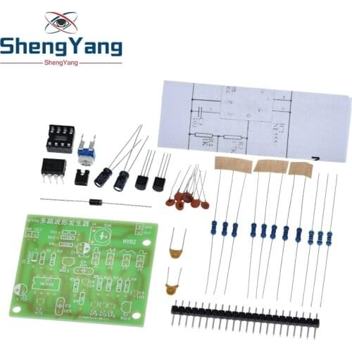 DC6-12V NE555 Pulse Generator Module Sine/Triangle/Square Wave generator multi-channel Waveform Signal Generator DIY Kit