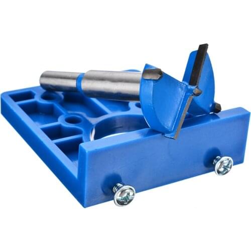 New Concealed Hinge Hole Jig Hole Drill Guide Locator with Drill Bit For Cabinet Door Wood Cutter Carpenter Woodworking DIY Tool