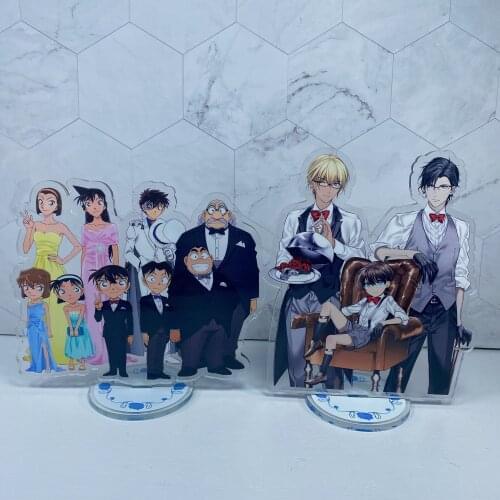 Detective Conan Shinichi Ran Kogorou Hiroshi Ai Heiji Kiddo Acrylic Stand Figure Desktop Decoration Model Doll Gifts