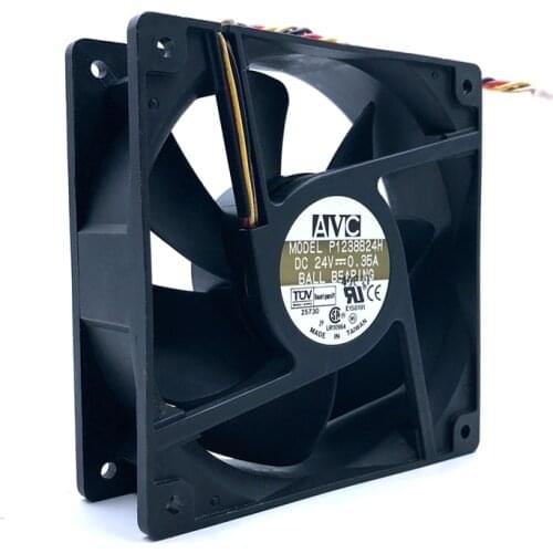 For AVC P1238B24H 12038 120mm 12cm DC 24V 0.35A 4Wire 4-pin Computer Case CPU Cooler Cooling Fans