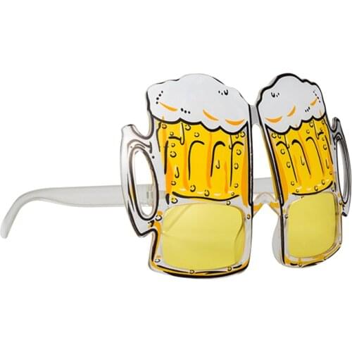 Men Women Kids Cute Beer Shaped Glasses Plastic Oktoberfest Goggles Children Gifts Party Supplies HY99
