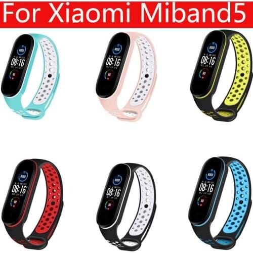 Hot sale Replacement Wristband For Xiaomi MiBand 5 band Bracelet Silicone Wrist Strap