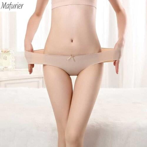 Mafurier 2018 Women Sexy Seamless Panties Underwear Ice Silk Briefs Knickers Female Tangas Lingeries Boyshorts For Women 6Pc/Lot