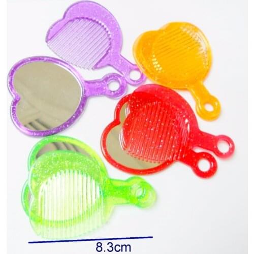 6Set Mini Mirror w/ Hair Comb 309 Girls Kids Princess Birthday Party Favor Fun Craft Educational Toys Pinata Bag Filler Loot Gag