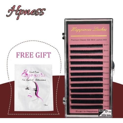 All Sizes Soft Natural Classic False Eyelash Extension High Quality Lashes Makeup Individual Black Matte Professional Eye Lashes