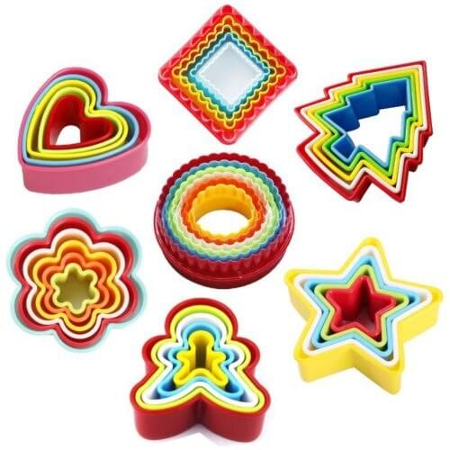 Newest Arrival DIY Colorful 3D Mold Love Heart Fondant Cake Mold Cutter Baking Cookies Tools Kitchenware random colors