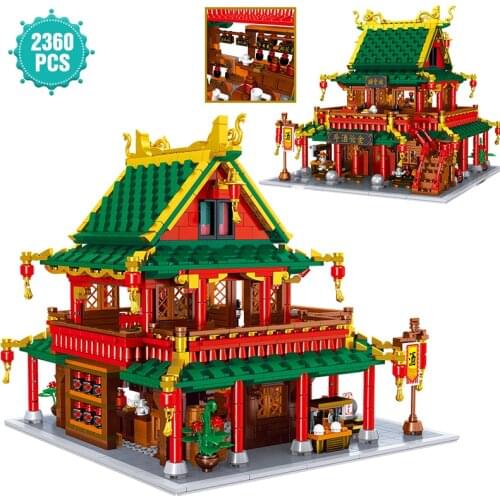 NEW Creator Ancient Chinese Style Series Building Blocks Zuixiao Floor Architecture Bricks Toys Birthday Gift For Adult