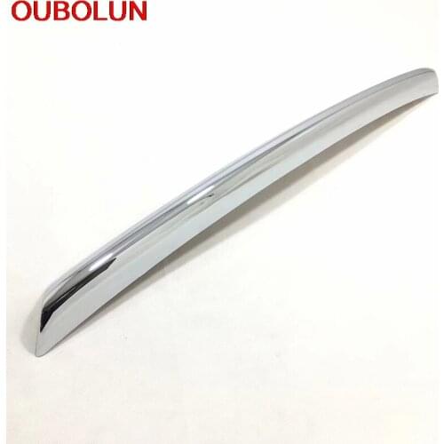 OUBOLUN For Toyota Vios Yaris XP150 2019 2020 ABS Chrome Front Bumper Skid Decoration Sticker Cover Trim Exterior Accessories