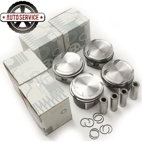 Piston Assembly 4Pcs Pistons & Rings STD Φ82MM 20MM A 271 030 48 17 For Mercedes-Benz -Class (W204) C 180K M271.910 A2710300024