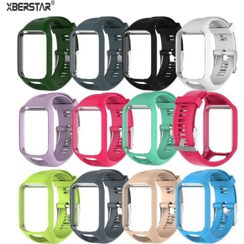 TPE Watchband Watch Strap For TomTom Adventurer Golfer 2Runner 2/3 Spark / Spark 3 GPS Watch Replacement Wrist Band Strap