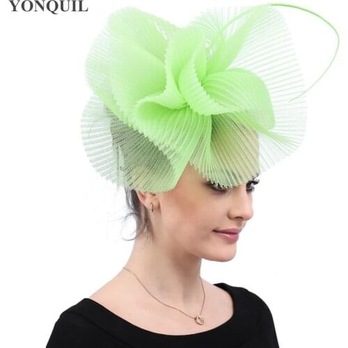 Church Kentucky Women Mesh Fascinator Hat Fashion Headwear Ladies Elegant Headpiece Party Hat Female Royal Fedora Head Bands