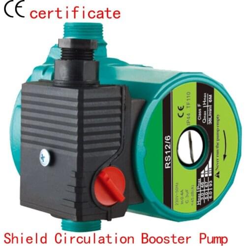 CE Approved shield circulating booster pump RS12-6, pressurized with industrial equipment, air condition, solar , warm water