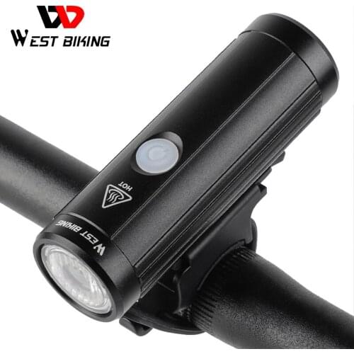 WEST BIKING 2000mAh 350LM Bike Light Waterproof Anti-glare MTB Bicycle Lamp USB Rechargeable LED Cycling Headlight Taillight