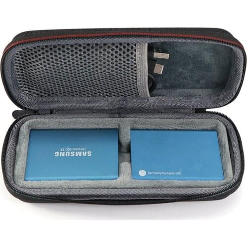 2019 New Hard EVA Carry Cover Pouch Case for 2PCS Samsung T5/T3/T1 Portable 250GB 500GB 1TB 2TB SSD External Solid State Drives
