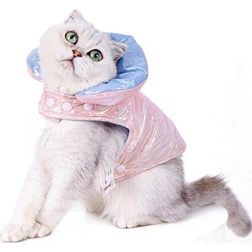 Pet Vest Colourful Double-sided Wearable Cloak Adjustable Waterproof Dog Cat Vest Autumn Winter Animal Dress