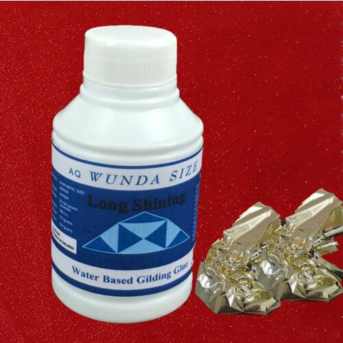 Water based gilding glue to paste imitation gold leaf and silver leaf 100 ml very easy to use