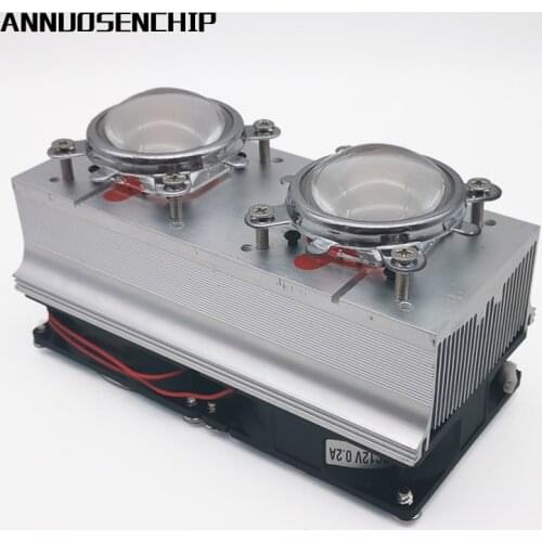 1set 20W 30W 50W 100W 200W High Power LED Kühlkörper kühl mit fans 44mm Objektiv 60/90/ 120 grad + Reflektor Halterung