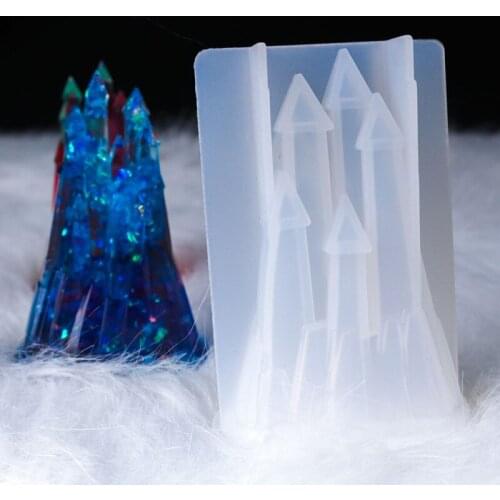 3D Castle Resin Mold Crystal Epoxy Silicone Mould DIY Handmade Making Crafts Ornaments