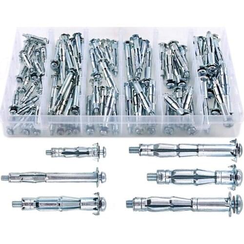 80Pcs Bolt Assortment Kit, Hollow Wall Anchors Perfect For Secure Drywall, Sheetrock And Paneling To Walls Or Ceilings Promotion