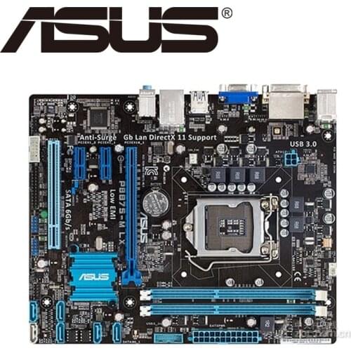 Asus P8B75-M LX Desktop Motherboard B75 Socket LGA 1155 i3 i5 i7 DDR3 16G uATX UEFI BIOS Original Used Mainboard On Sale