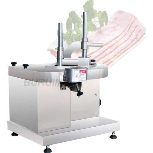 Automatic Meat Mutton Cutting Slicing Machine Fresh Beef Jerky Slicer Flake Pork Chicken Breast Slice Making Maker