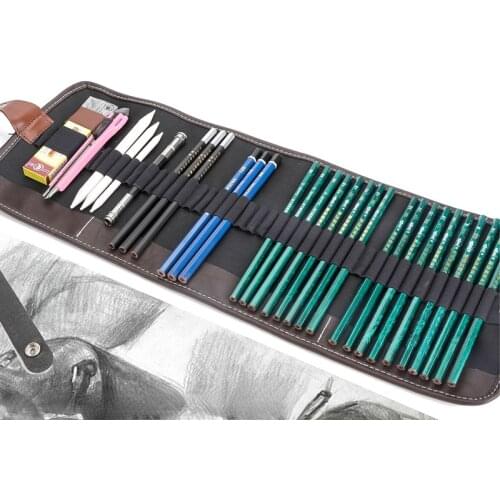 DELI Professional Sketch Pencils Set Sketching Art Set Charcoal Pencils Art Painting Drawing Pencil Professional Art Supplies
