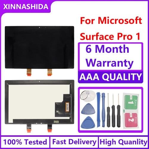 For 10.6" For Microsoft Surface Pro 1 1514 Pro 2 1601 LCD Display Touch Screen Digitizer Assembly 100% Tested
