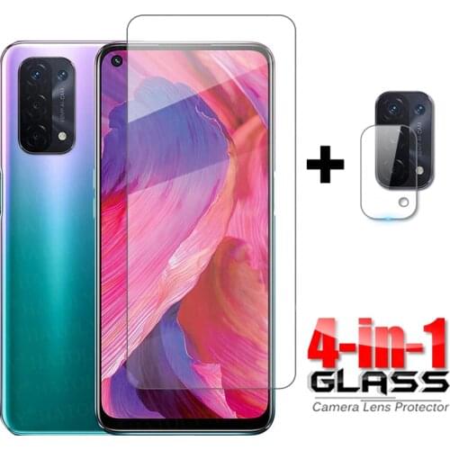 For Glass Oppo A54 A74 5G Full Clear Tempered Glass For Oppo A53S A94 A93 A72 Screen Protector Camera Lens Glass For Oppo A54 5G