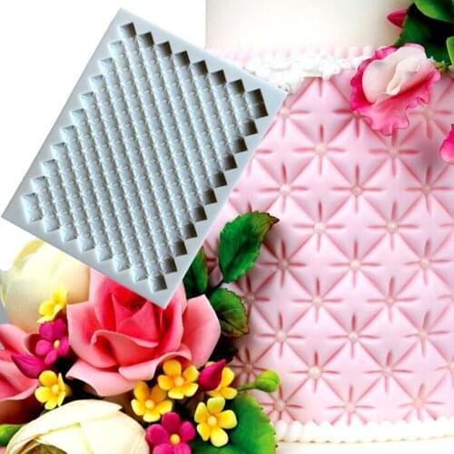 Lattice Shape Silicone Fondant Cake Decorating Tools Sugarcraft Candy Clay Cookie Cupcake Chocolate Baking Mold