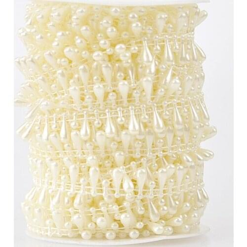 15Meter Water drop Beads Chain Garland For Bead Curtain Christmas Tree Wedding Party Holiday Venue Garment Lace Decoration