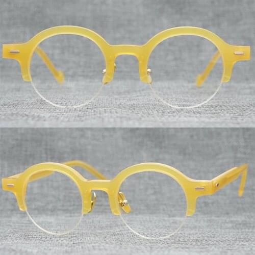 Innovative and innovative half-rimmed glasses frame niche design