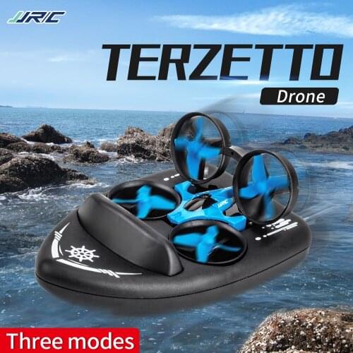 JJRC Triple Drone Plane Water Proof Profesional Micro Electric Racing Obstacle Avoidance Quadcopter Rc Boat Drohne Home Game