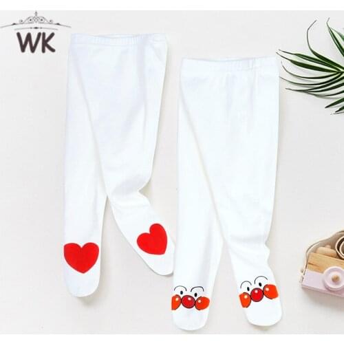 2020 Girls Leggings Autumn baby Pants cute Kids thin Elastic Waist Cotton Leggings Infant Girl Pants bind foot Trousers CP242