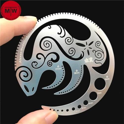 1/100 1/144 Scale Stainless Stell Scriber Line Auxiliary Ruler for Gundam Model Building Tools AJ0093