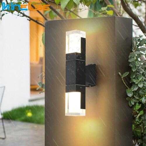 Outdoor LED Wall Lamp Dual-Head Waterproof For Garden Porch Balcony Sconces Villa Hotel Courtyard Aisle Corridor Wall Lamp