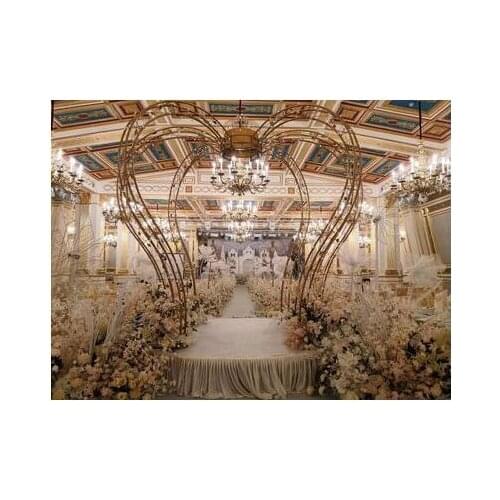 New wedding iron props crown wedding ceremony Pavilion Princess Pavilion wedding stage decoration