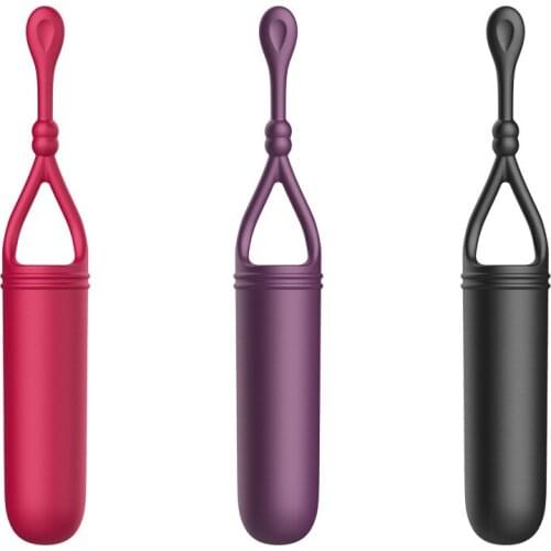 Portable 10 modes charging strong shock bullet AV clitoris vibrator female masturbator