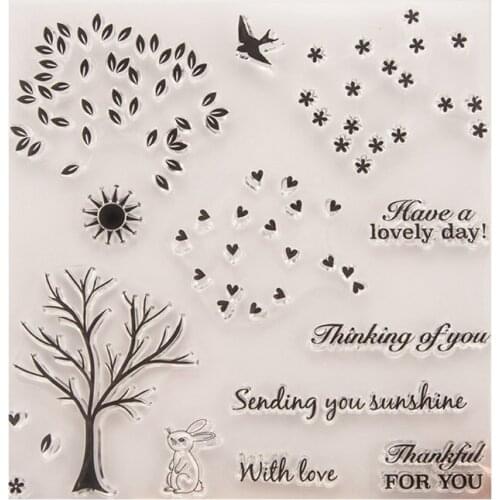 Transparent Stamp Silicone Seal Sheet Decor For DIY Scrapbook Craft Card Album Dropshipping